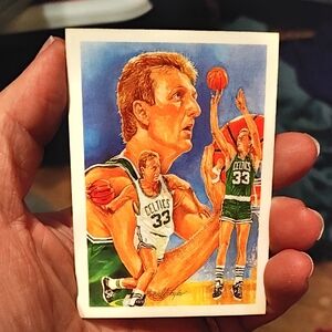 Larry Bird 1990 NBA Hoops Art Card